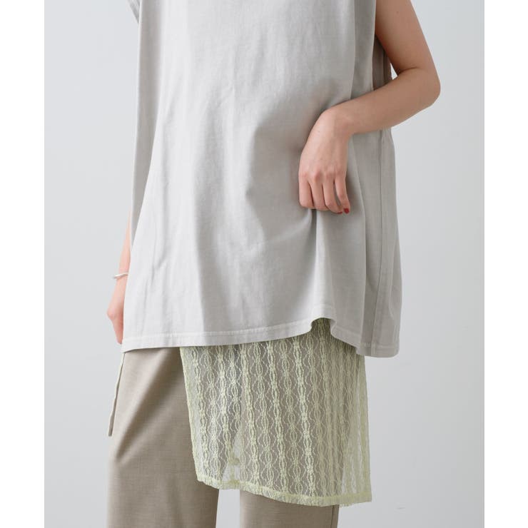 【Kastane】PIGMENT DYE NO SLEEVE TEE | PAL GROUP OUTLET | 詳細画像4 