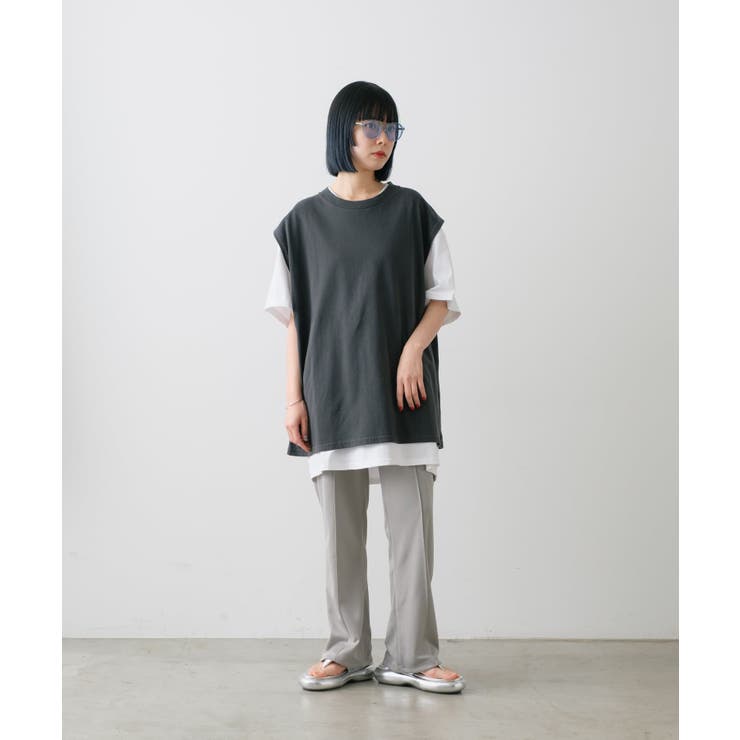 【Kastane】PIGMENT DYE NO SLEEVE TEE | PAL GROUP OUTLET | 詳細画像17 