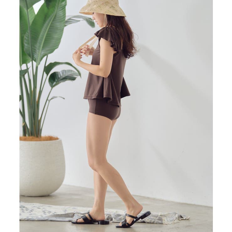 【CIAOPANIC TYPY】ショルダーフリル水着2点セット | PAL GROUP OUTLET | 詳細画像12 