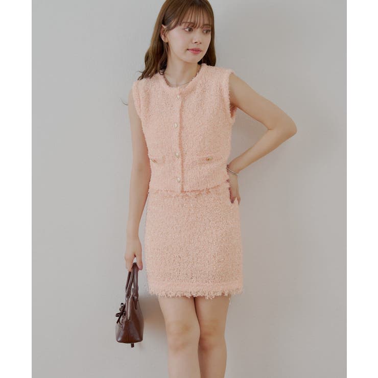 【Chico】ツイードフリンジミニSKT | PAL GROUP OUTLET | 詳細画像14 