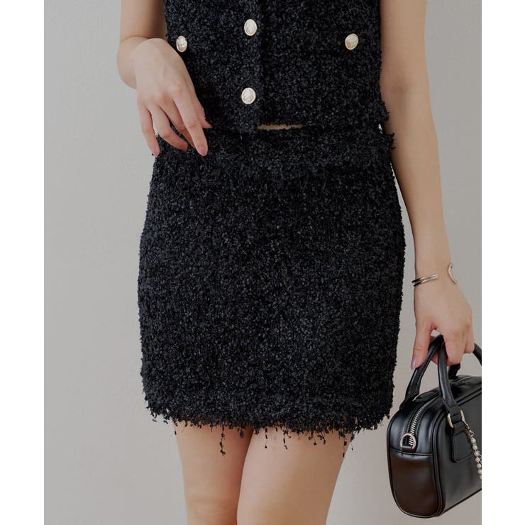 【Chico】ツイードフリンジミニSKT | PAL GROUP OUTLET | 詳細画像16 