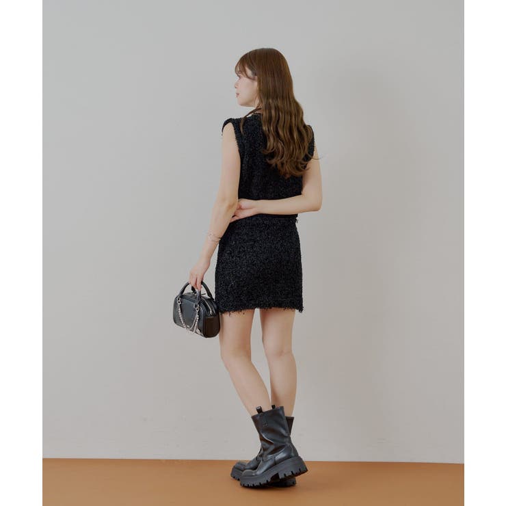 【Chico】ツイードフリンジミニSKT | PAL GROUP OUTLET | 詳細画像21 