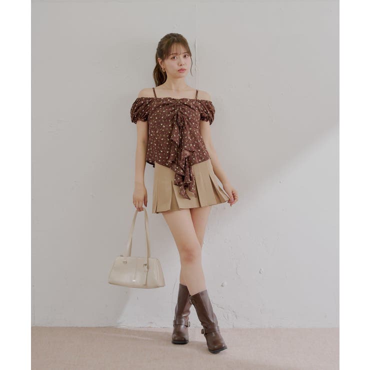 【Chico】パフスリーブドロップフリルBL | PAL GROUP OUTLET | 詳細画像14 