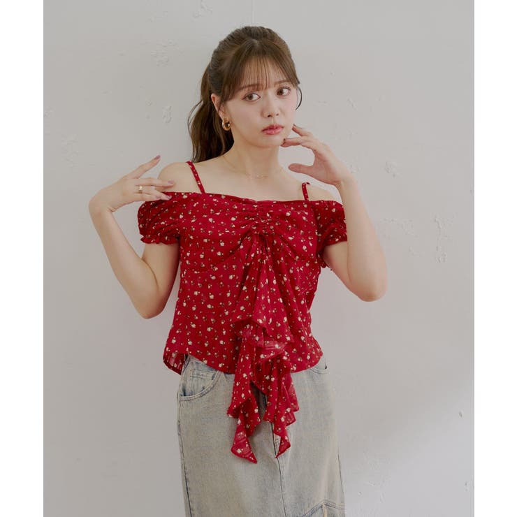 【Chico】パフスリーブドロップフリルBL | PAL GROUP OUTLET | 詳細画像15 