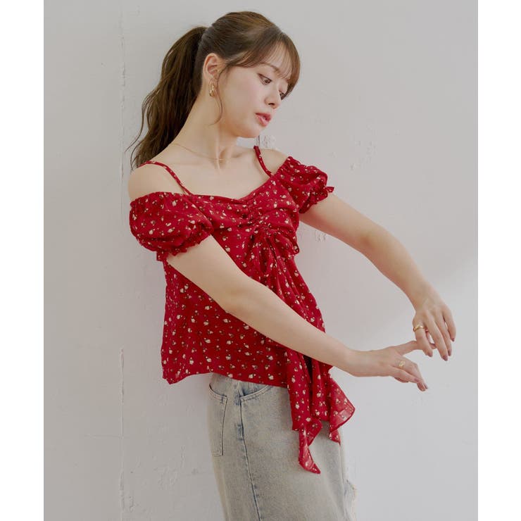 【Chico】パフスリーブドロップフリルBL | PAL GROUP OUTLET | 詳細画像16 