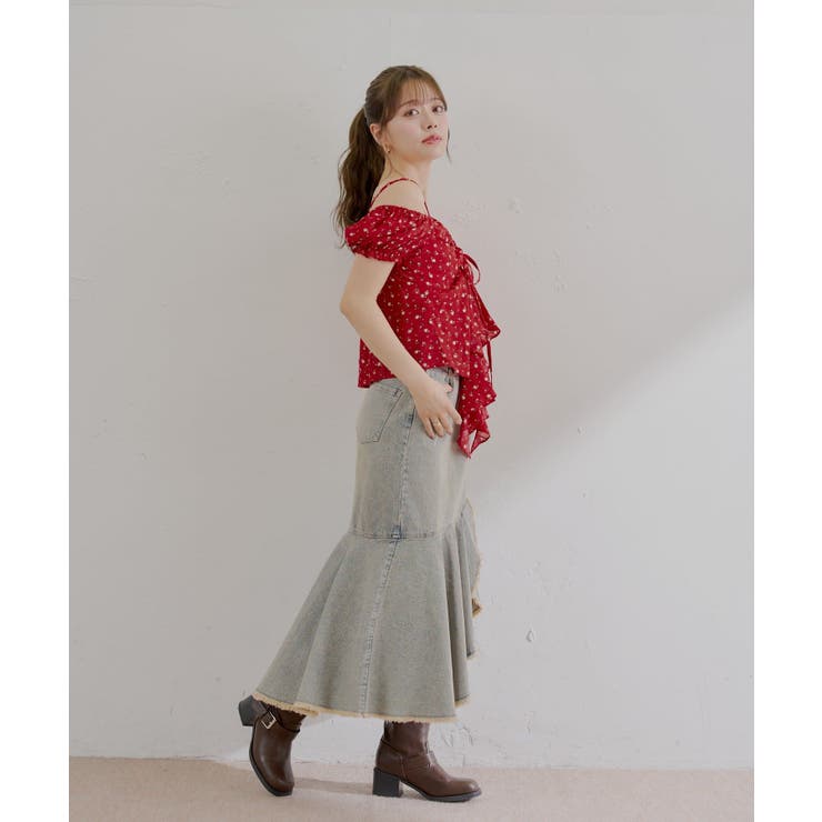 【Chico】パフスリーブドロップフリルBL | PAL GROUP OUTLET | 詳細画像18 