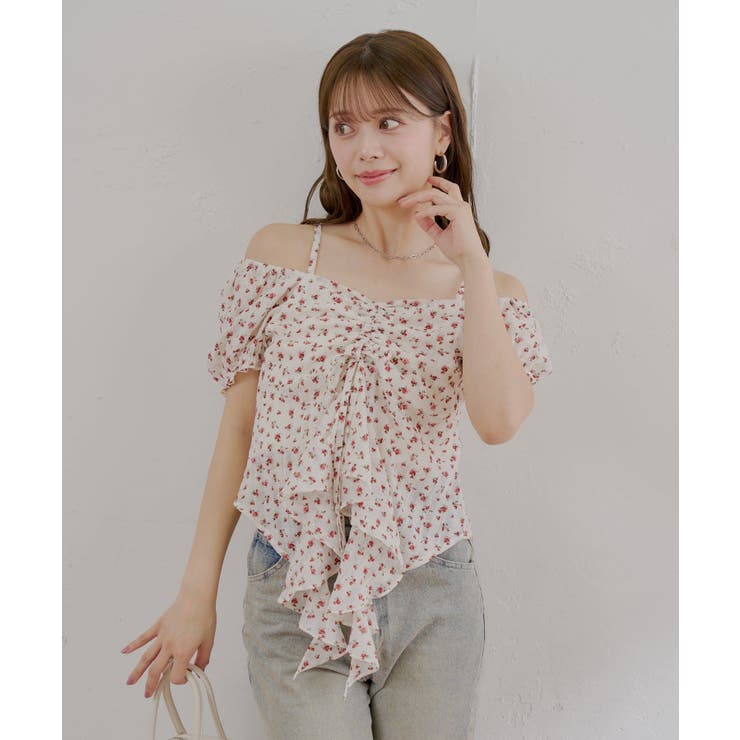 【Chico】パフスリーブドロップフリルBL | PAL GROUP OUTLET | 詳細画像1 