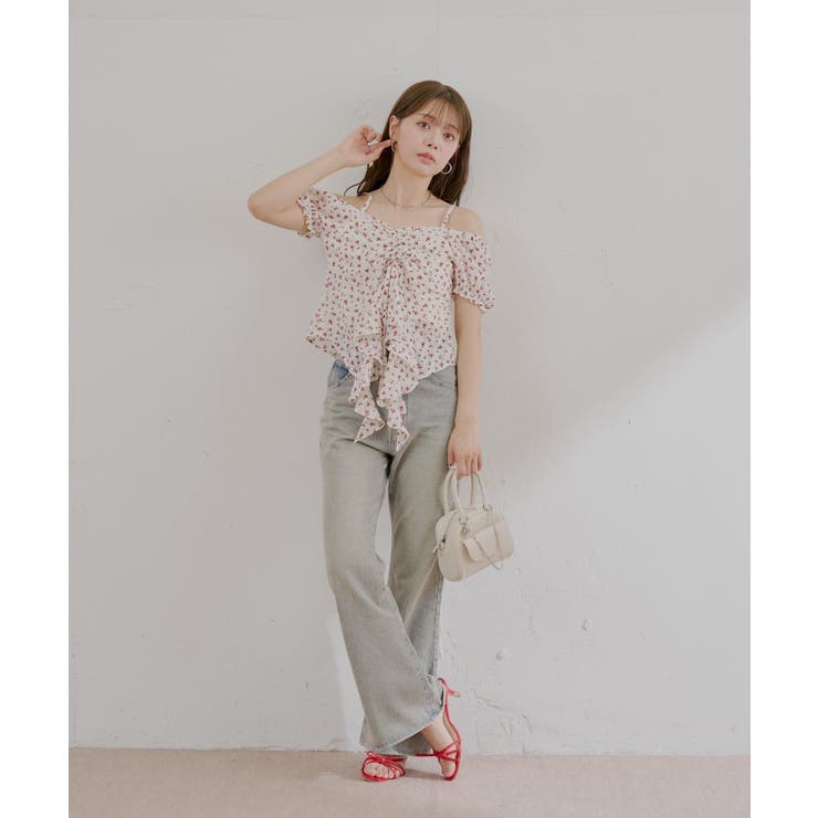 【Chico】パフスリーブドロップフリルBL | PAL GROUP OUTLET | 詳細画像3 