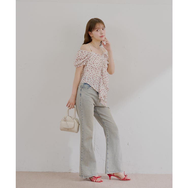 【Chico】パフスリーブドロップフリルBL | PAL GROUP OUTLET | 詳細画像4 