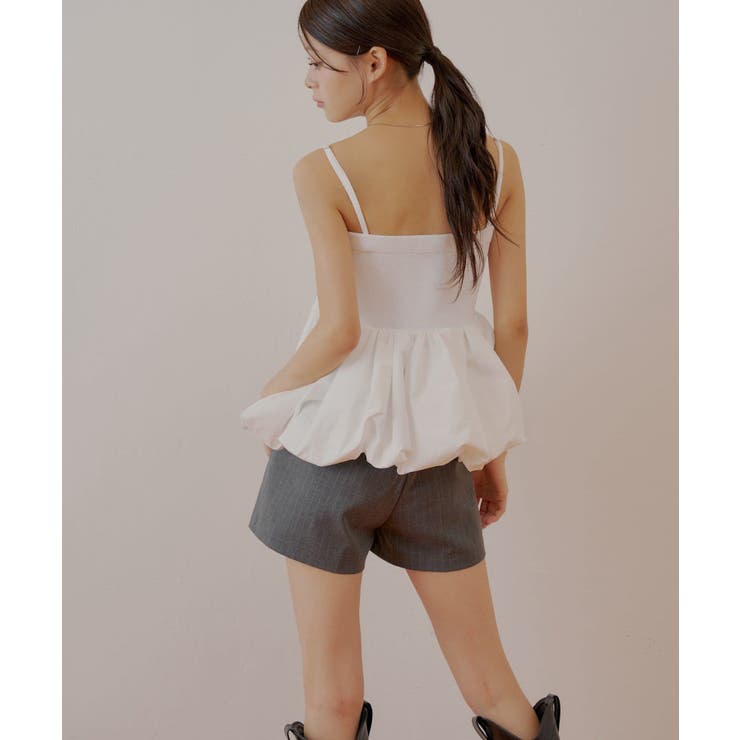 【Chico】紐取り外しペプラムドッキングベアトップ | PAL GROUP OUTLET | 詳細画像9 