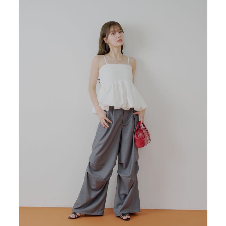 【Chico】紐取り外しペプラムドッキングベアトップ | PAL GROUP OUTLET | 詳細画像2 