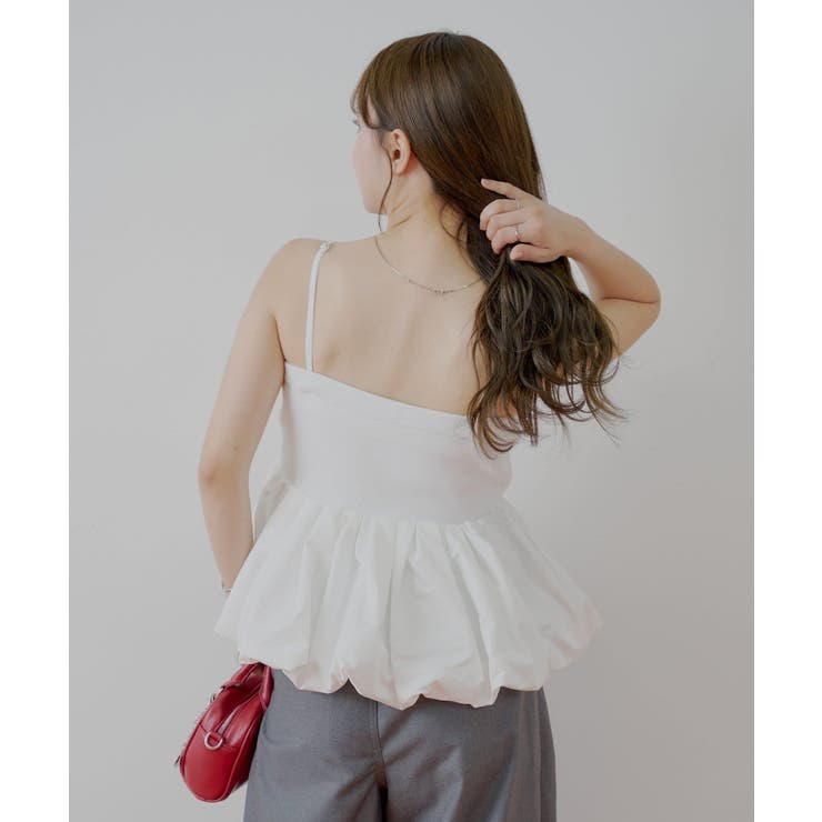 【Chico】紐取り外しペプラムドッキングベアトップ | PAL GROUP OUTLET | 詳細画像5 