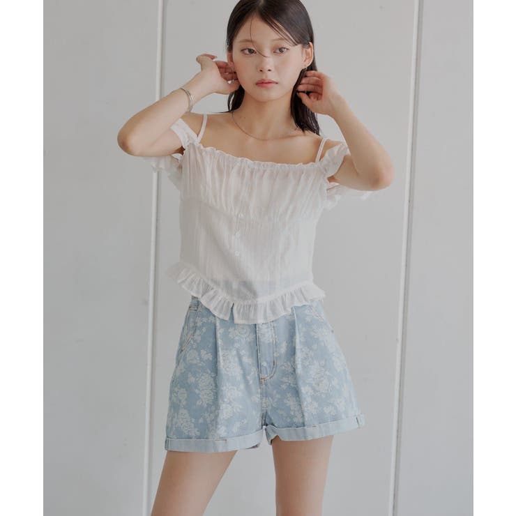 【Chico】フラワープリントデニムSPT | PAL GROUP OUTLET | 詳細画像11 