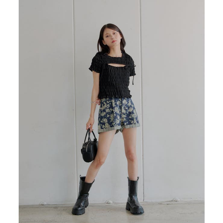 【Chico】フラワープリントデニムSPT | PAL GROUP OUTLET | 詳細画像17 