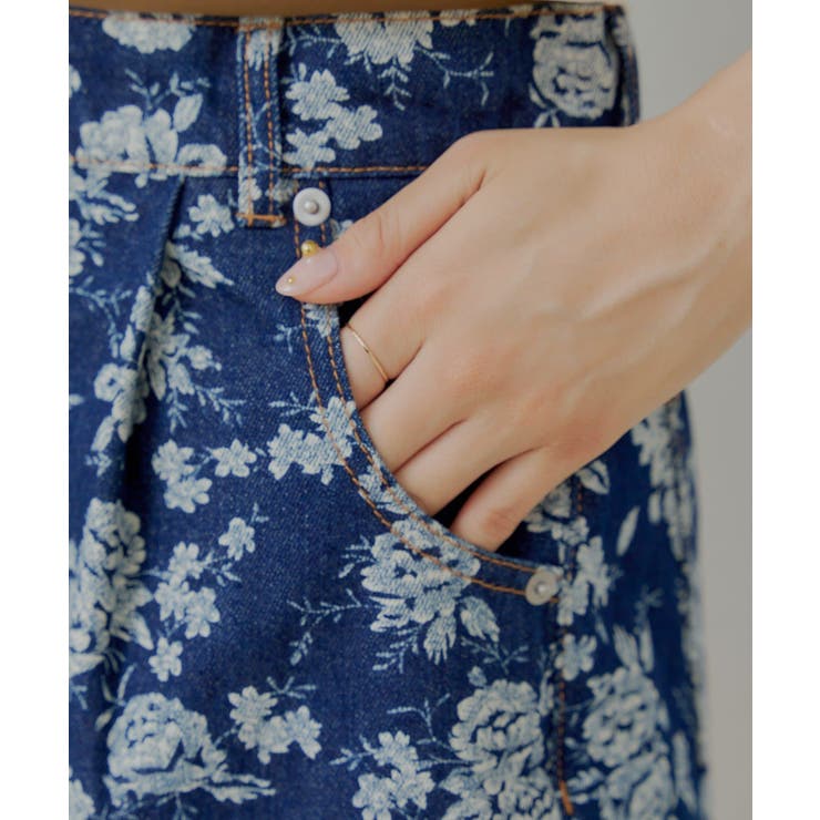 【Chico】フラワープリントデニムSPT | PAL GROUP OUTLET | 詳細画像25 