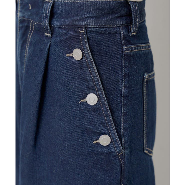 【Chico】ボタンデザインハイウエストワイドデニム | PAL GROUP OUTLET | 詳細画像23 