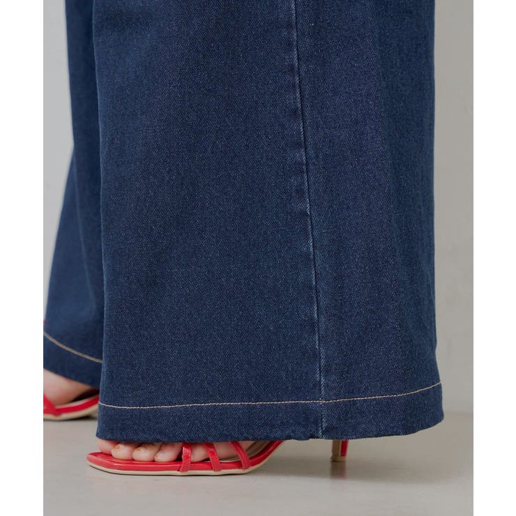 【Chico】ボタンデザインハイウエストワイドデニム | PAL GROUP OUTLET | 詳細画像24 