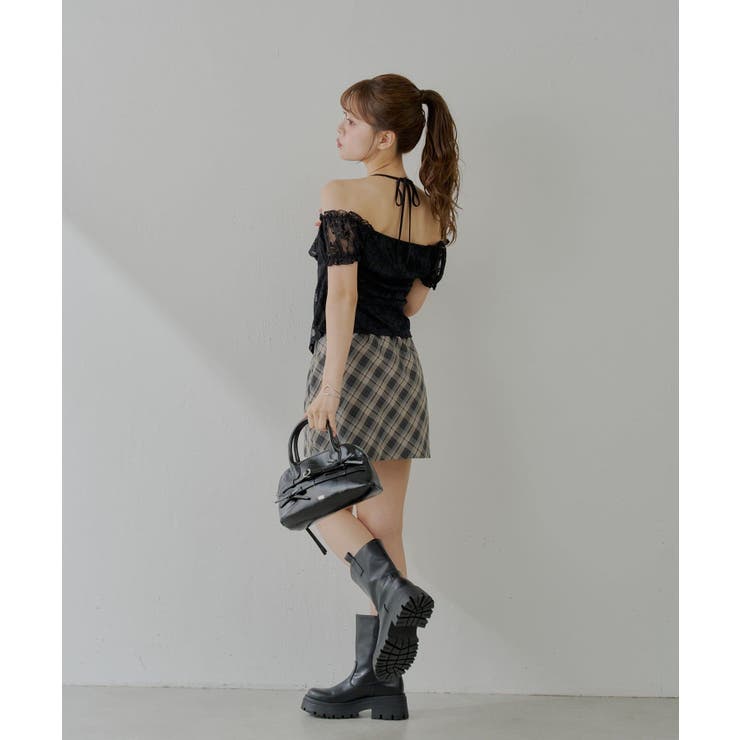 【Chico】チェックミニBOXSKT | PAL GROUP OUTLET | 詳細画像10 