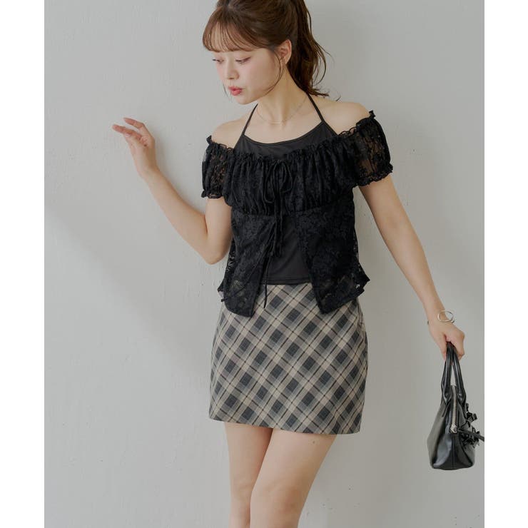 【Chico】チェックミニBOXSKT | PAL GROUP OUTLET | 詳細画像11 