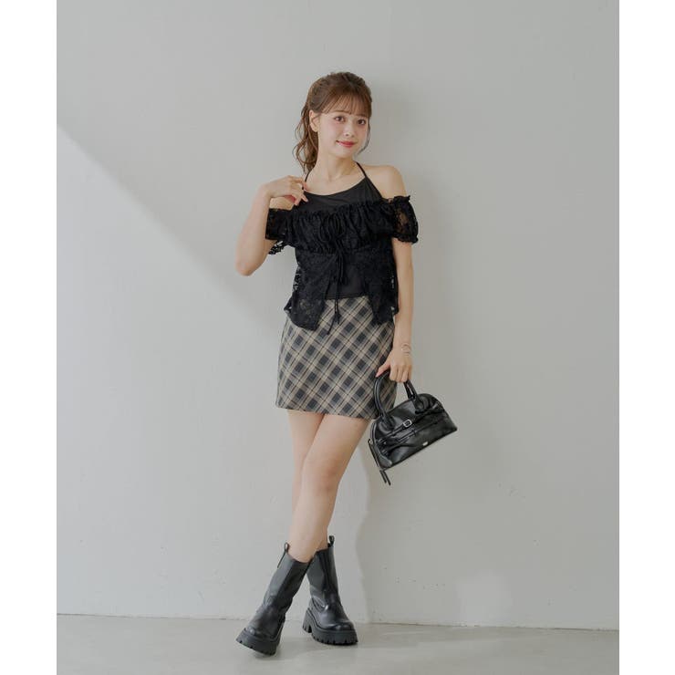 【Chico】チェックミニBOXSKT | PAL GROUP OUTLET | 詳細画像13 