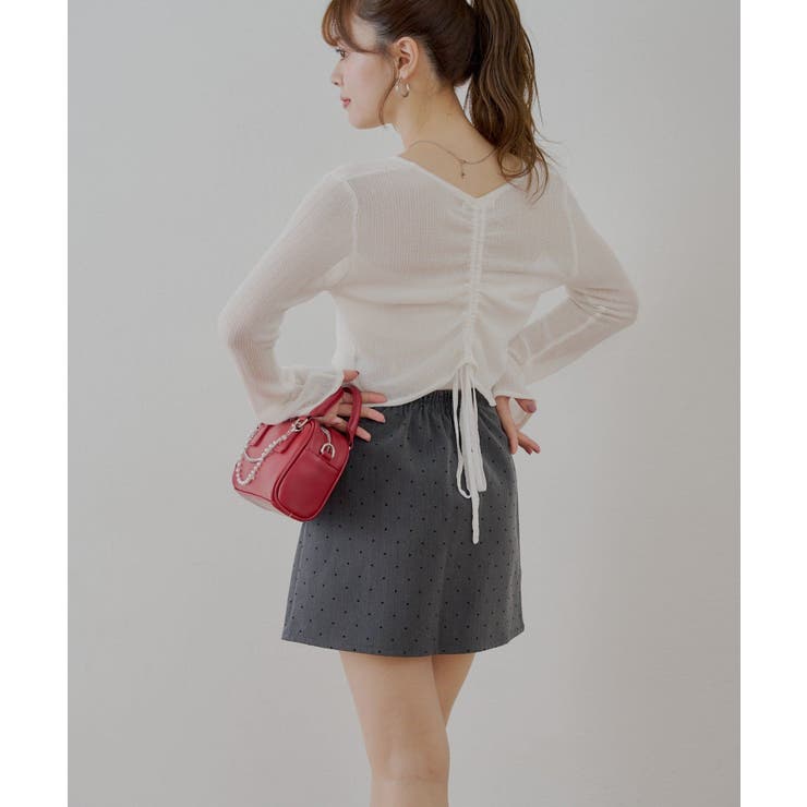 【Chico】ドットBOXミニスカート | PAL GROUP OUTLET | 詳細画像7 