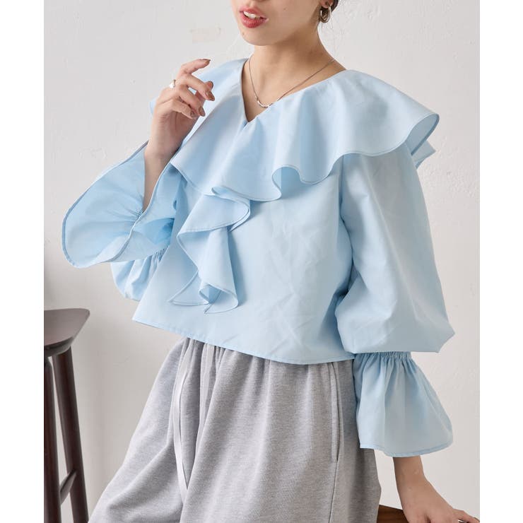 BLE | 【Chico】バック開きリボンフリルBL | PAL GROUP OUTLET