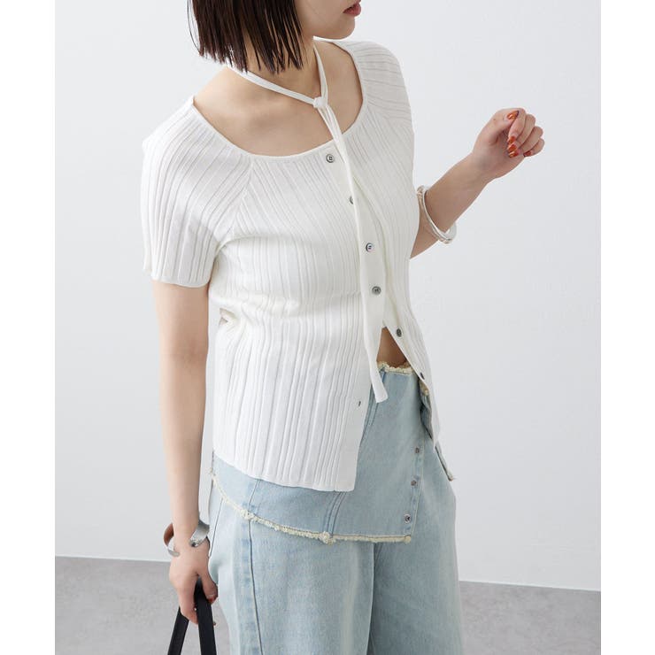 【mystic】チョーカーリブニット | PAL GROUP OUTLET | 詳細画像1 