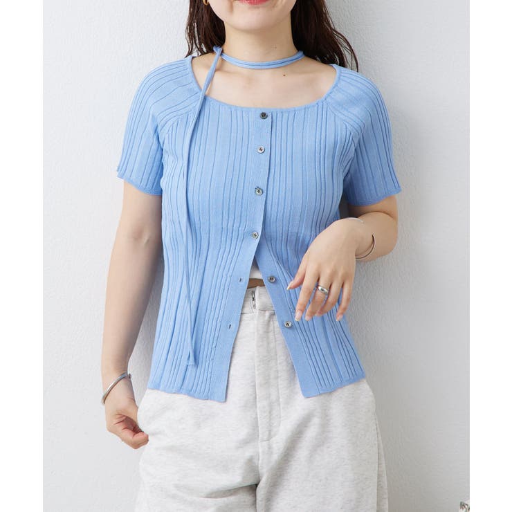 【mystic】チョーカーリブニット | PAL GROUP OUTLET | 詳細画像12 