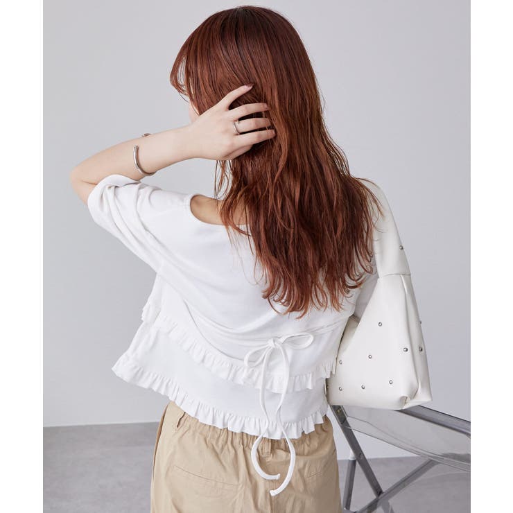 【mystic】レイヤードフリルTシャツ | PAL GROUP OUTLET | 詳細画像4 