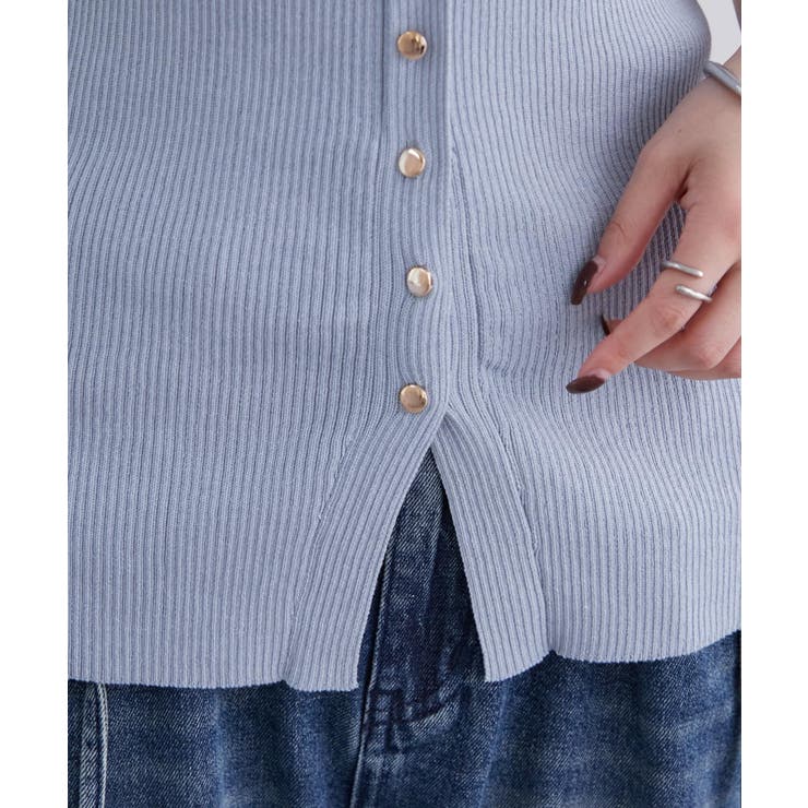 【mystic】オフショルデザイン半袖ニット | PAL GROUP OUTLET | 詳細画像13 