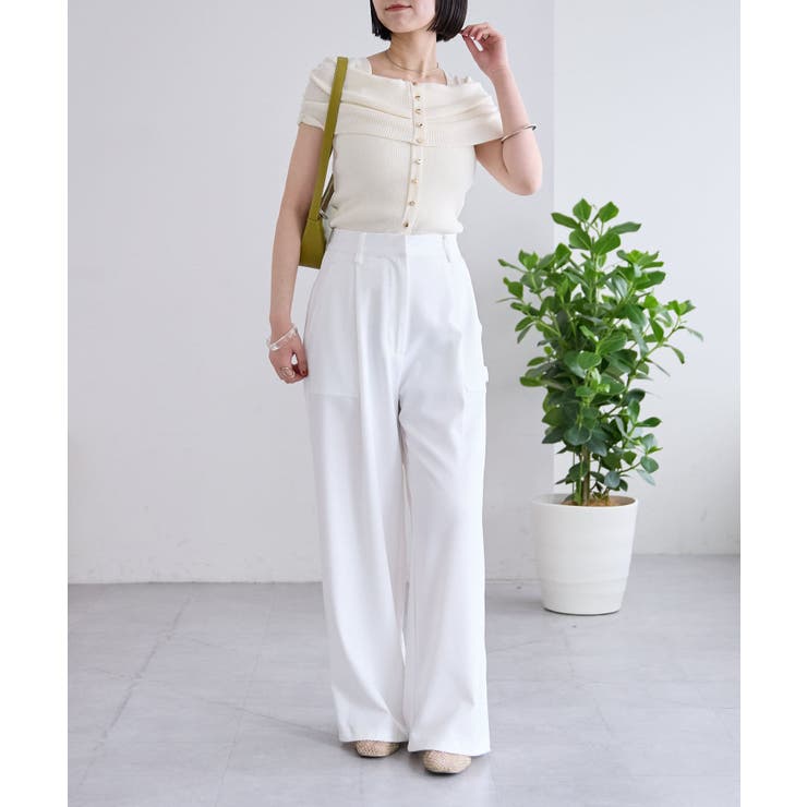 【mystic】オフショルデザイン半袖ニット | PAL GROUP OUTLET | 詳細画像19 