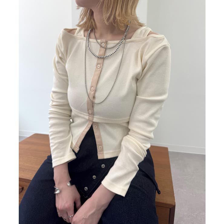 【mystic】蔀 配色テープリブロンT | PAL GROUP OUTLET | 詳細画像11 