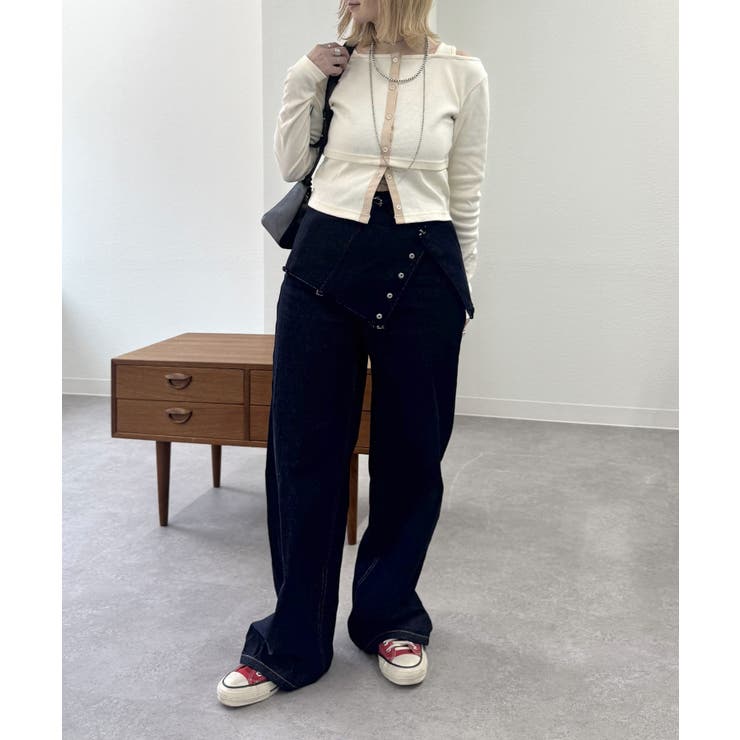 【mystic】蔀 配色テープリブロンT | PAL GROUP OUTLET | 詳細画像15 