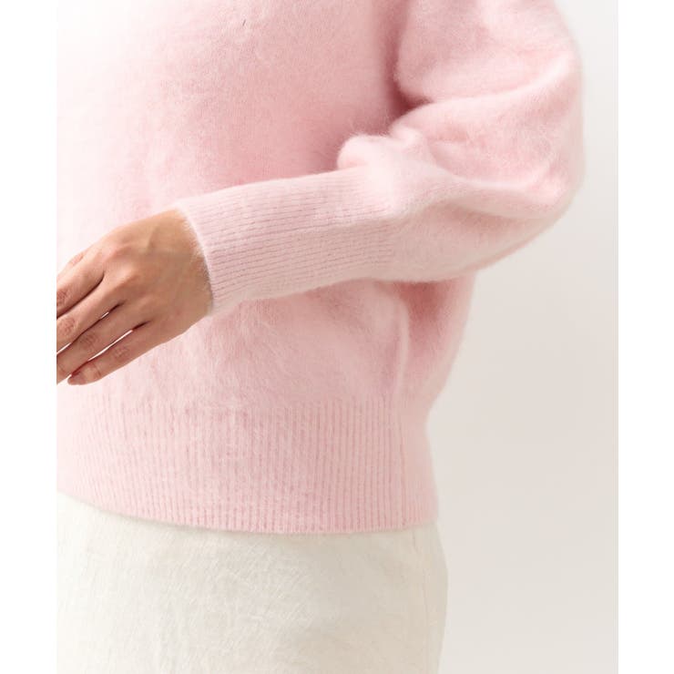 【La boutique BonBon】ヘアリーウールCA混オフショルKN | PAL GROUP OUTLET | 詳細画像30 