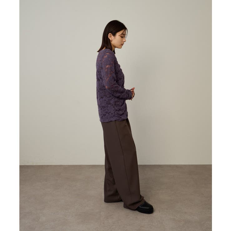 【Omekashi】2WAY起毛レースカーディガン | PAL GROUP OUTLET | 詳細画像13 