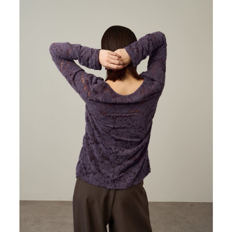 【Omekashi】2WAY起毛レースカーディガン | PAL GROUP OUTLET | 詳細画像6 