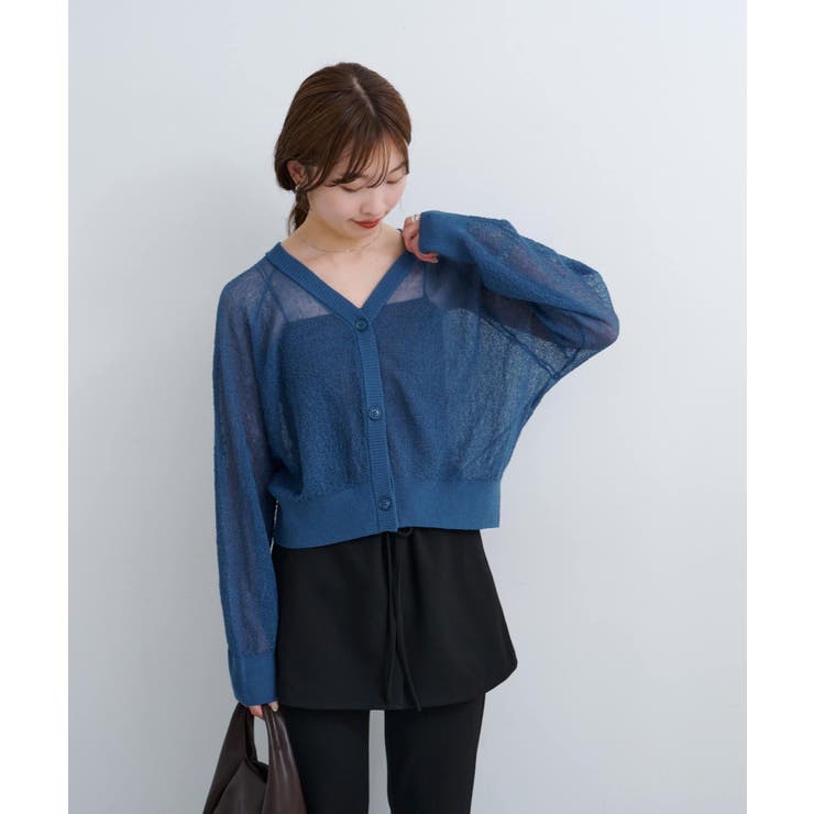 【Kastane】B シアーブークレカーディガン | PAL GROUP OUTLET | 詳細画像25 