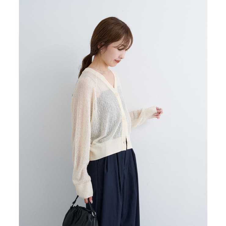 【Kastane】B シアーブークレカーディガン | PAL GROUP OUTLET | 詳細画像7 
