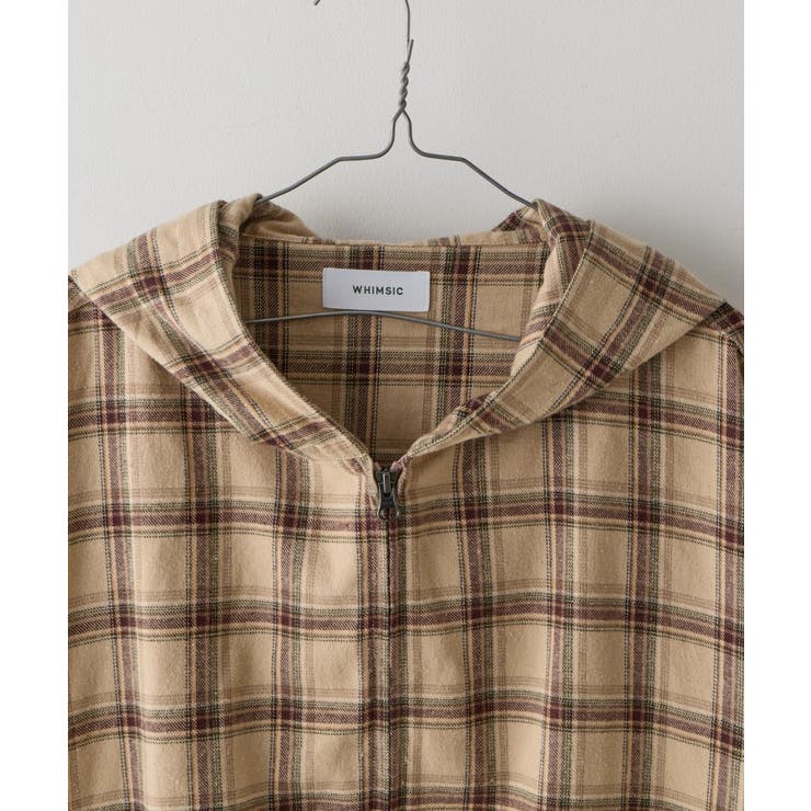 【Kastane】CHECK ZIP HOODIE SHIRT | PAL GROUP OUTLET | 詳細画像10 