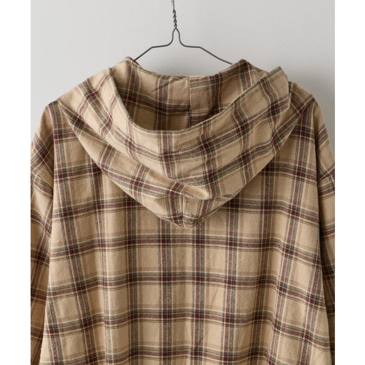 【Kastane】CHECK ZIP HOODIE SHIRT | PAL GROUP OUTLET | 詳細画像18 