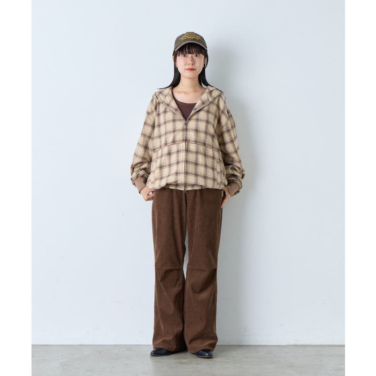 【Kastane】CHECK ZIP HOODIE SHIRT | PAL GROUP OUTLET | 詳細画像7 