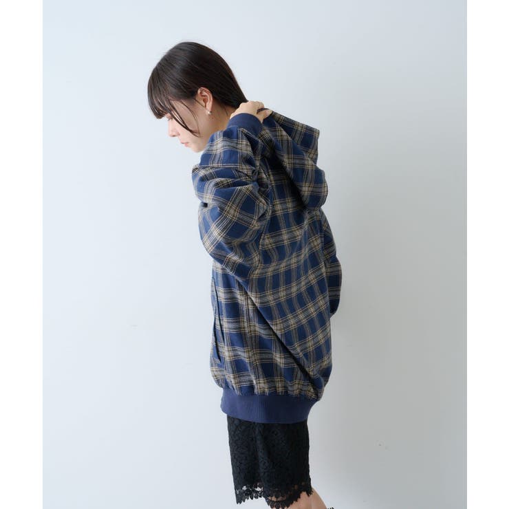 【Kastane】CHECK ZIP HOODIE SHIRT | PAL GROUP OUTLET | 詳細画像24 