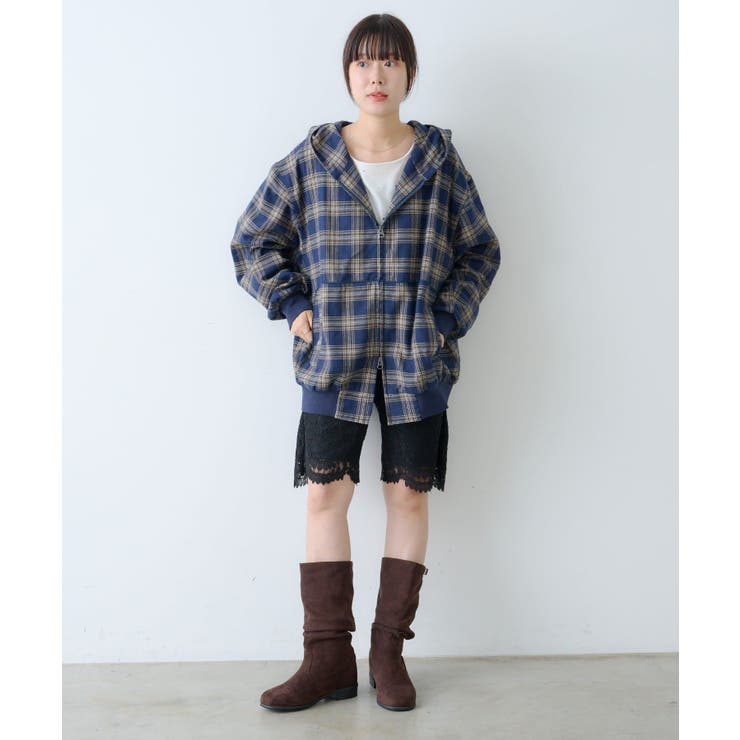 【Kastane】CHECK ZIP HOODIE SHIRT | PAL GROUP OUTLET | 詳細画像26 