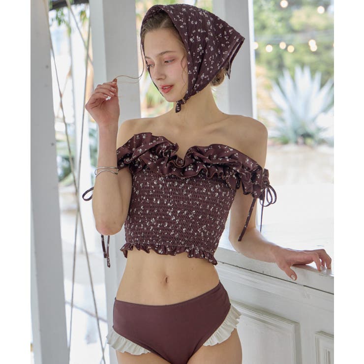 F/RBRN | 【Chico】ギャザーフリルデザインTOPS | PAL GROUP OUTLET