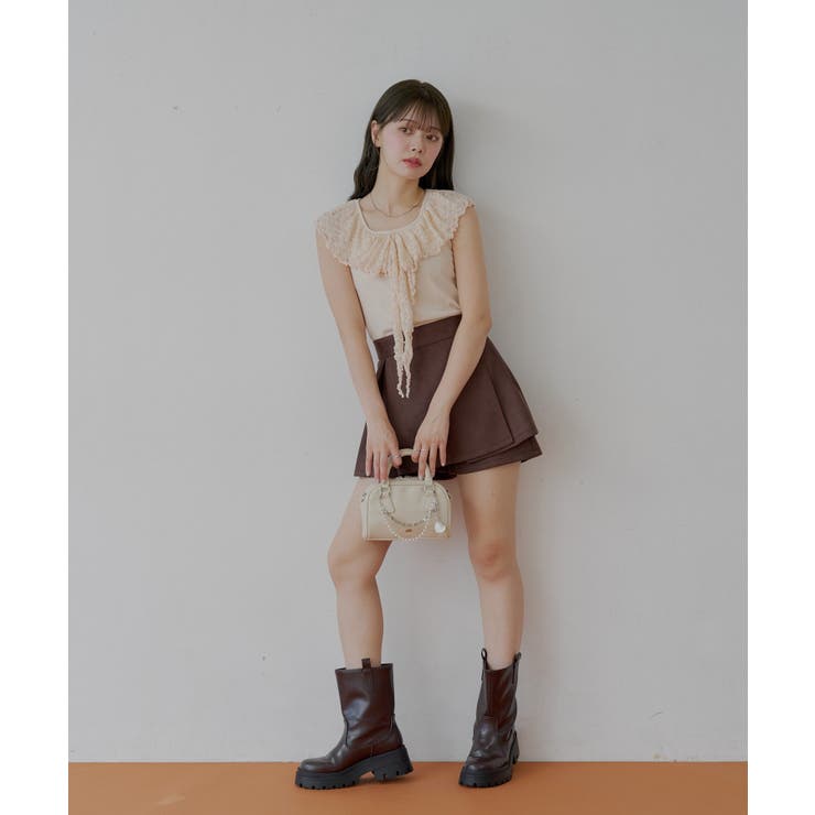 【Chico】レースドロップノースリリブT | PAL GROUP OUTLET | 詳細画像16 