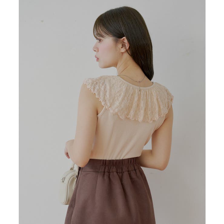 【Chico】レースドロップノースリリブT | PAL GROUP OUTLET | 詳細画像18 