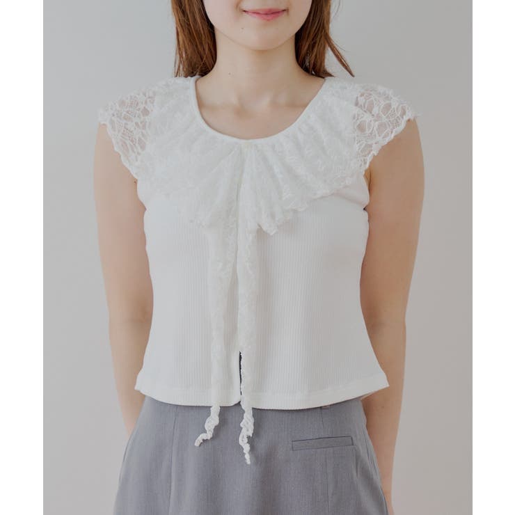 【Chico】レースドロップノースリリブT | PAL GROUP OUTLET | 詳細画像28 