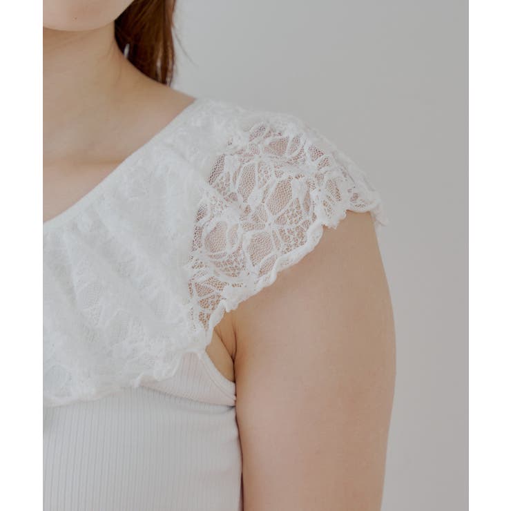 【Chico】レースドロップノースリリブT | PAL GROUP OUTLET | 詳細画像33 