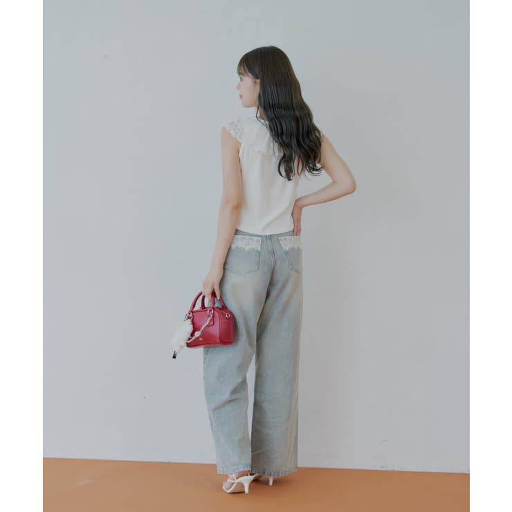 【Chico】レースドロップノースリリブT | PAL GROUP OUTLET | 詳細画像7 