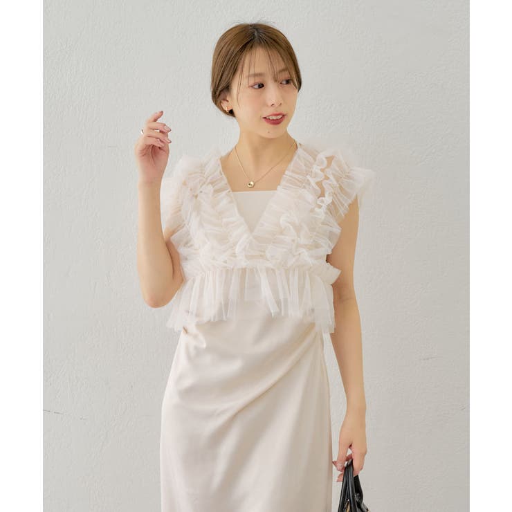 【Chico】チュールベスト+キャミOP | PAL GROUP OUTLET | 詳細画像12 